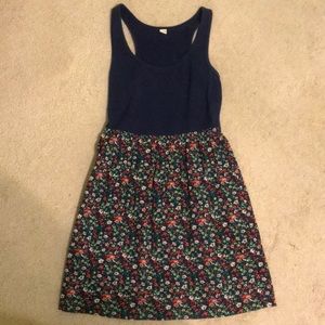 Floral Racerbank Dress